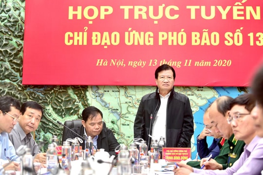 Ứng phó bão số 13: Tập trung triển khai phương án ở mức độ cao nhất tại các địa phương