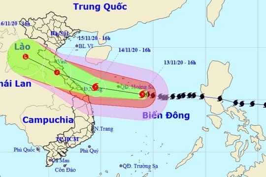 Bão số 13 gây mưa từ Hà Tĩnh đến Quảng Nam