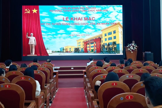 Khai mạc kỳ thi tuyển công chức TAND năm 2020