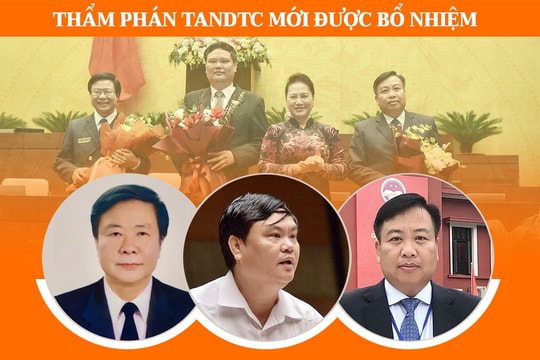 3 Thẩm phán TANDTC mới được bổ nhiệm