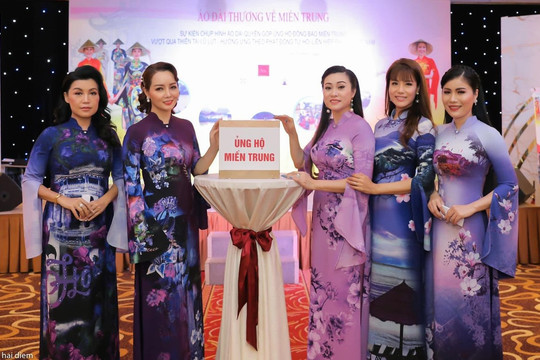 Á hậu Băng Châu tích cực tham gia các chương trình﻿ thiện nguyện vì miền Trung