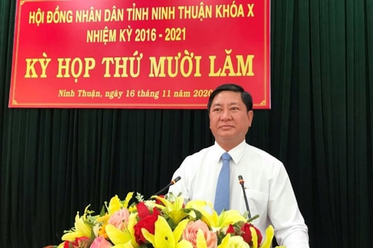 Ninh Thuận có tân Chủ tịch UBND tỉnh