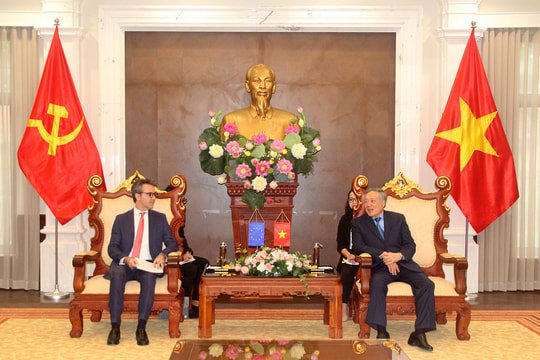 Chánh án TANDTC Nguyễn Hòa Bình tiếp Đại sứ - Trưởng phái đoàn Liên minh châu Âu (EU)