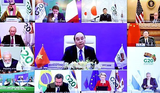 Thủ tướng đề nghị G20 xây dựng thoả thuận sản xuất vaccine COVID-19