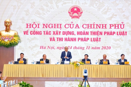 Thủ tướng: Đưa đất nước tiến lên bằng thể chế pháp luật