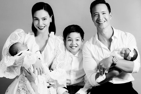 Hồ Ngọc Hà - Kim Lý lần đầu công khai ảnh gia đình 5 người