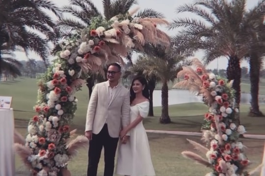 MC Thu Hoài tổ chức tiệc mời cưới cực kỳ hoành tráng tại sân golf