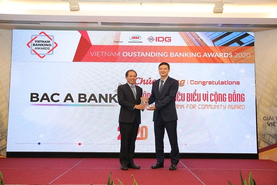 BAC A BANK – Ngân hàng tiêu biểu vì cộng đồng 2020