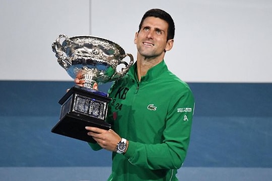 Novak Djokovic đứng đầu danh sách kiếm tiền trong năm 2020