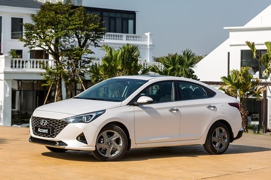 Hyundai Accent 2021 chốt giá cao nhất 542 triệu.