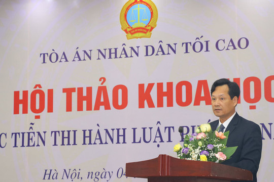 Hội thảo khoa học: Thực tiễn thi hành Luật Phá sản năm 2014