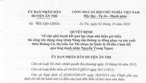Công ty TNHH Thịnh Hưng trúng 25 gói thầu cùng một đơn vị tư vấn đấu thầu
