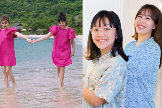 MC Diệp Chi 'hoảng' với tốc độ lớn nhanh của con gái: Mới 9 tuổi đã cao gần bằng mẹ