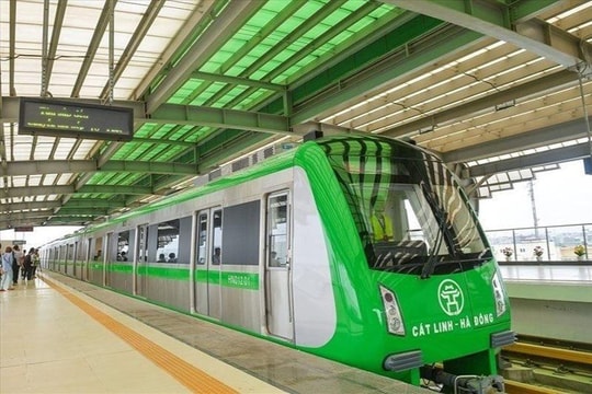 Sắp chạy thử tuyến đường sắt Cát Linh-Hà Đông