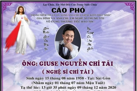 Lễ viếng cố nghệ sĩ Chí Tài tại Việt Nam được tổ chức vào 10h sáng nay 12/12
