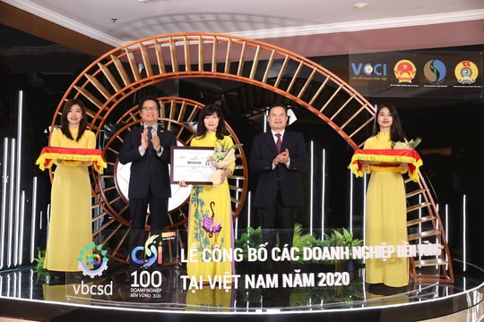 BIDV được vinh danh Doanh nghiệp phát triển bền vững năm 2020
