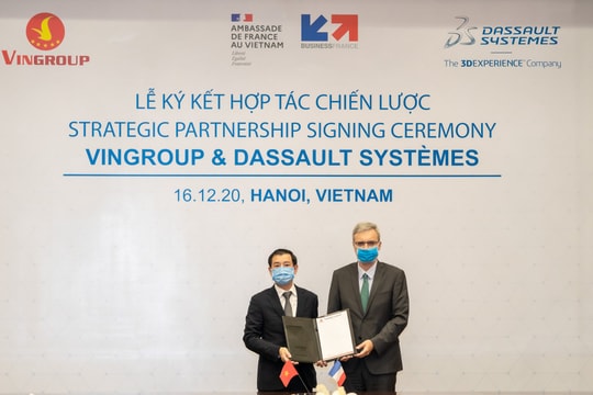 Vingroup ký kết hợp tác chiến lược với Dassault Systèmes thúc đẩy chuyển đổi số