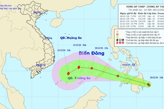 Bắc Bộ rét đậm, xuất hiện vùng áp thấp gần Biển Đông