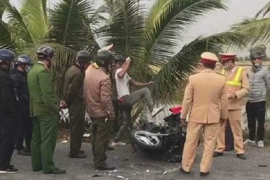 Nam thanh niên gây tai nạn rồi thách thức, chửi bới CSGT