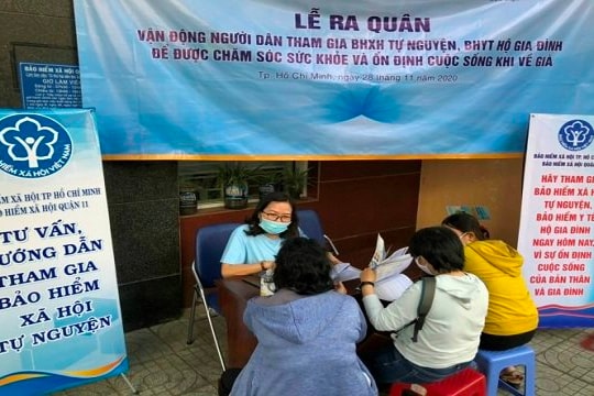 Vận động được hơn 2.000 người tham gia BHXH trong ngày cuối tuần tại TP HCM   