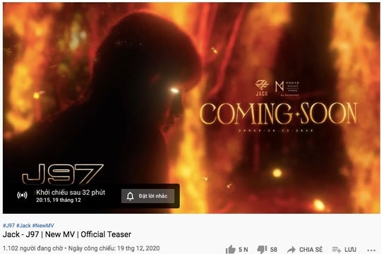 Jack tung teaser MV cho màn comeback cuối năm