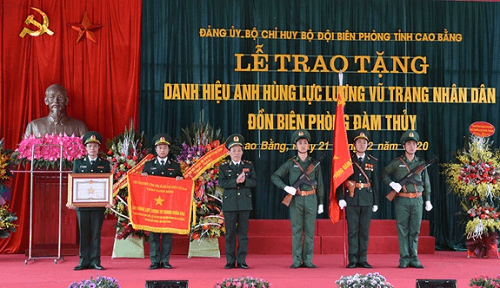 Cao Bằng: Đồn Biên phòng Đàm Thủy đón nhận danh hiệu Anh hùng Lực lượng vũ trang nhân dân