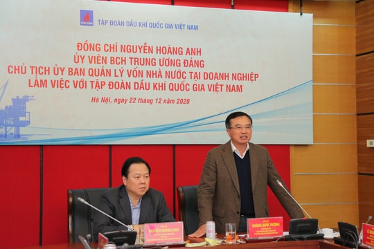 Chủ tịch UBQLVNN Nguyễn Hoàng Anh: T​​​​​​​iếp tục đồng hành cùng Petrovietnam tập trung, quyết liệt xử lý những vướng mắc