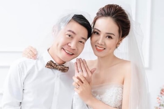 Ảnh cưới đúng chất "cô Đẩu" của NSND Công Lý và cô dâu kém 15 tuổi