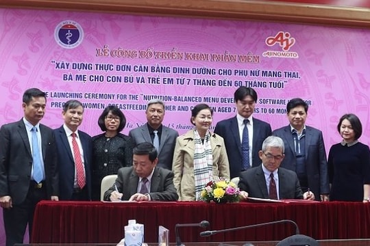 Phần mềm “Xây dựng thực đơn cân bằng dinh dưỡng cho phụ nữ mang thai, bà mẹ cho con bú và trẻ em từ 7 tháng đến 60 tháng tuổi” được công bố  