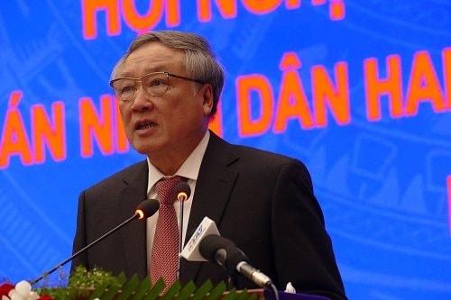 Chánh án TANDTC Nguyễn Hòa Bình dự Hội nghị triển khai công tác năm 2021 TAND hai cấp TPHCM