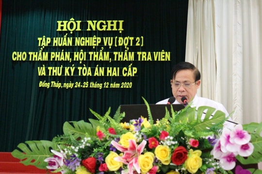 TAND tỉnh Đồng Tháp tổ chức Hội nghị Tập huấn nghiệp vụ đợt 2 năm 2020
