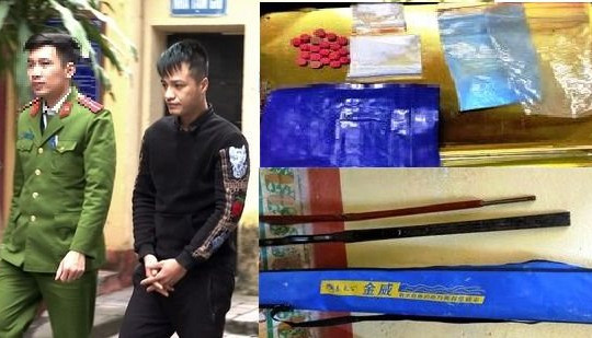 Triệt phá tụ điểm ma túy do 9X cầm đầu, có tàng trữ súng