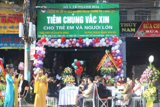 Khai trương phòng tiêm chủng vắc xin tại huyện Vĩnh Lộc