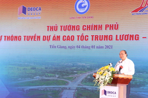 Thủ tướng Nguyễn Xuân Phúc: Trung Lương - Mỹ Thuận phải là tuyến cao tốc kiểu mẫu, đạt chuẩn quốc tế