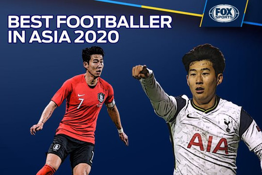 Son Heung Min giành giải Cầu thủ xuất sắc nhất châu Á