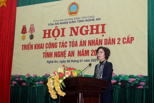 TAND hai cấp tỉnh Nghệ An triển khai công tác năm 2021
