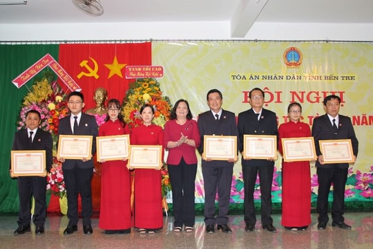 TAND hai cấp tỉnh Bến Tre tổ chức hội nghị triển khai công tác năm 2021