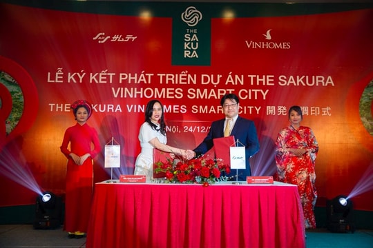 Vinhomes hợp tác tập đoàn Samty phát triển dự án The Sakura