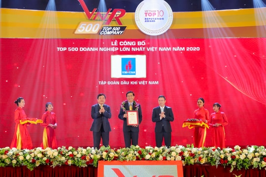 Vượt “khủng hoảng kép”, Petrovietnam duy trì vị trí hàng đầu các Doanh nghiệp lớn nhất Việt Nam