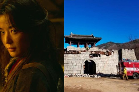 Phim trường bom tấn 'Kingdom' phần mới bất ngờ bốc cháy, phải huy động 9 xe cứu hỏa đến dập lửa