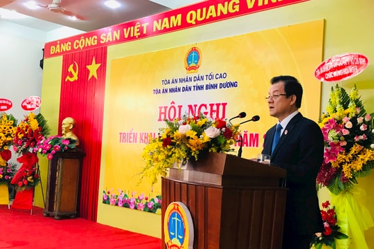 TAND tỉnh Bình Dương triển khai công tác Tòa án năm 2021