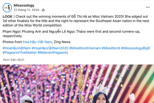 Đỗ Hà được dự đoán lọt Top 10 Miss World 2021