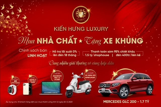 Kiến Hưng Luxury tung chương trình ưu đãi “Mua nhà chất - Tặng xe khủng”