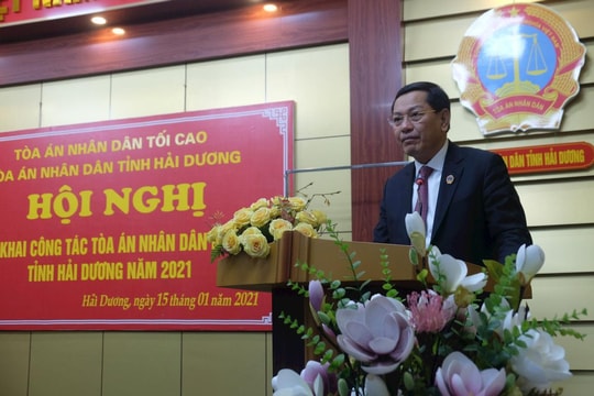 TAND hai cấp tỉnh Hải Dương tổ chức Hội nghị triển khai công tác năm 2021