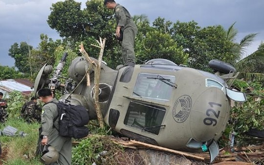 Toàn bộ 7 người thiệt mạng do sự cố máy bay trực thăng quân sự ở Philippines
