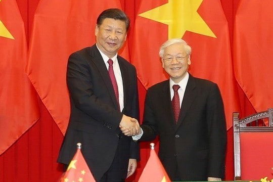 Các nhà lãnh đạo Việt Nam-Trung Quốc trao đổi điện mừng 71 năm Ngày thiết lập ngoại giao