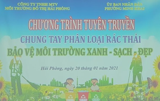 Hải Phòng: Tuyên truyền chung tay phân loại rác thải để bảo vệ môi trường
