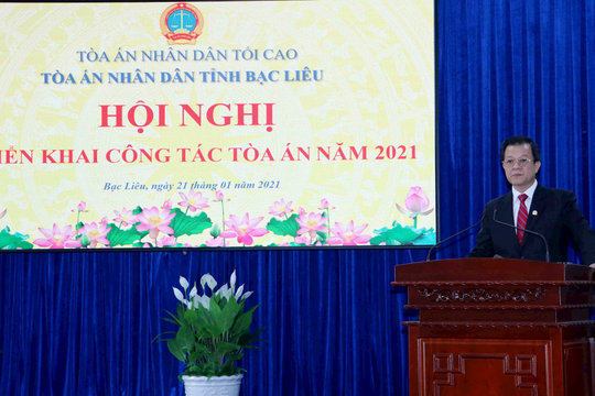 TAND hai cấp tỉnh Bạc Liêu tổ chức Hội nghị triển khai công tác năm 2021