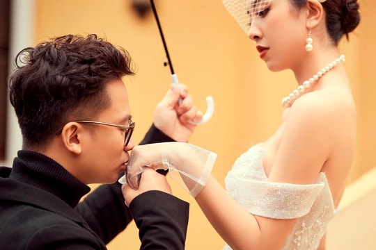 Ảnh cưới “tình bể bình” của Á Hậu Thuý An