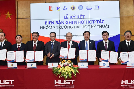 7 Trường đại học kỹ thuật lớn của Việt Nam ký kết bản ghi nhớ hợp tác